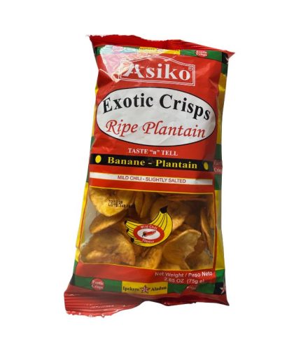 Asiko plantain chips (chiili)